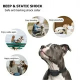 PetJoy Automatic Bark Collar for 3 Dogs,Dog Shock Collar,Anti Barking Collar with Beep&Shock,Bark Collar Adjustable Sensitivity for All Breeds of Dogs
