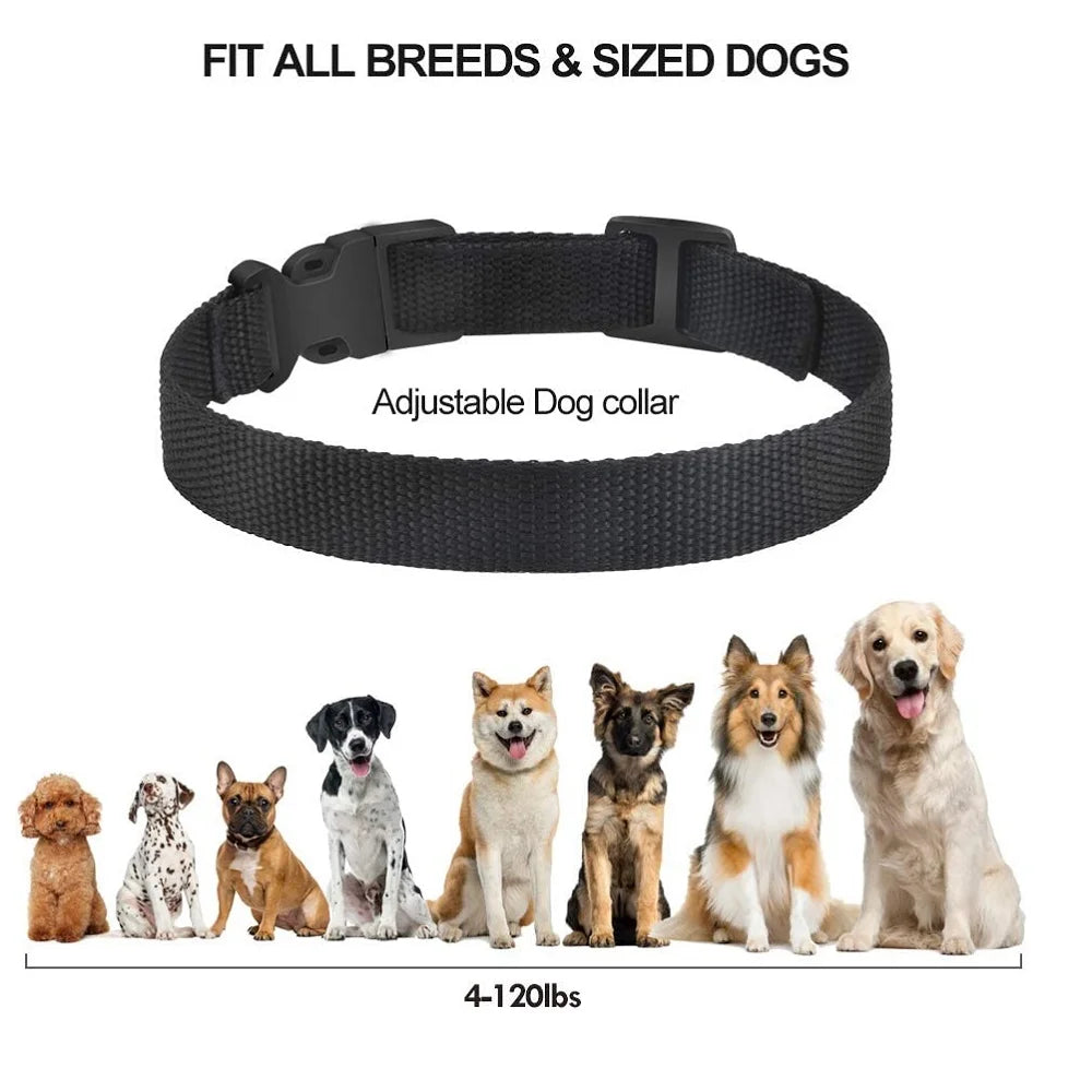 Petjoy Dog Bark Collar,Shock Anti Bark Collar with Beep & Shock,5 Levels,for Dogs 5-120lbs,Waterproof,Black