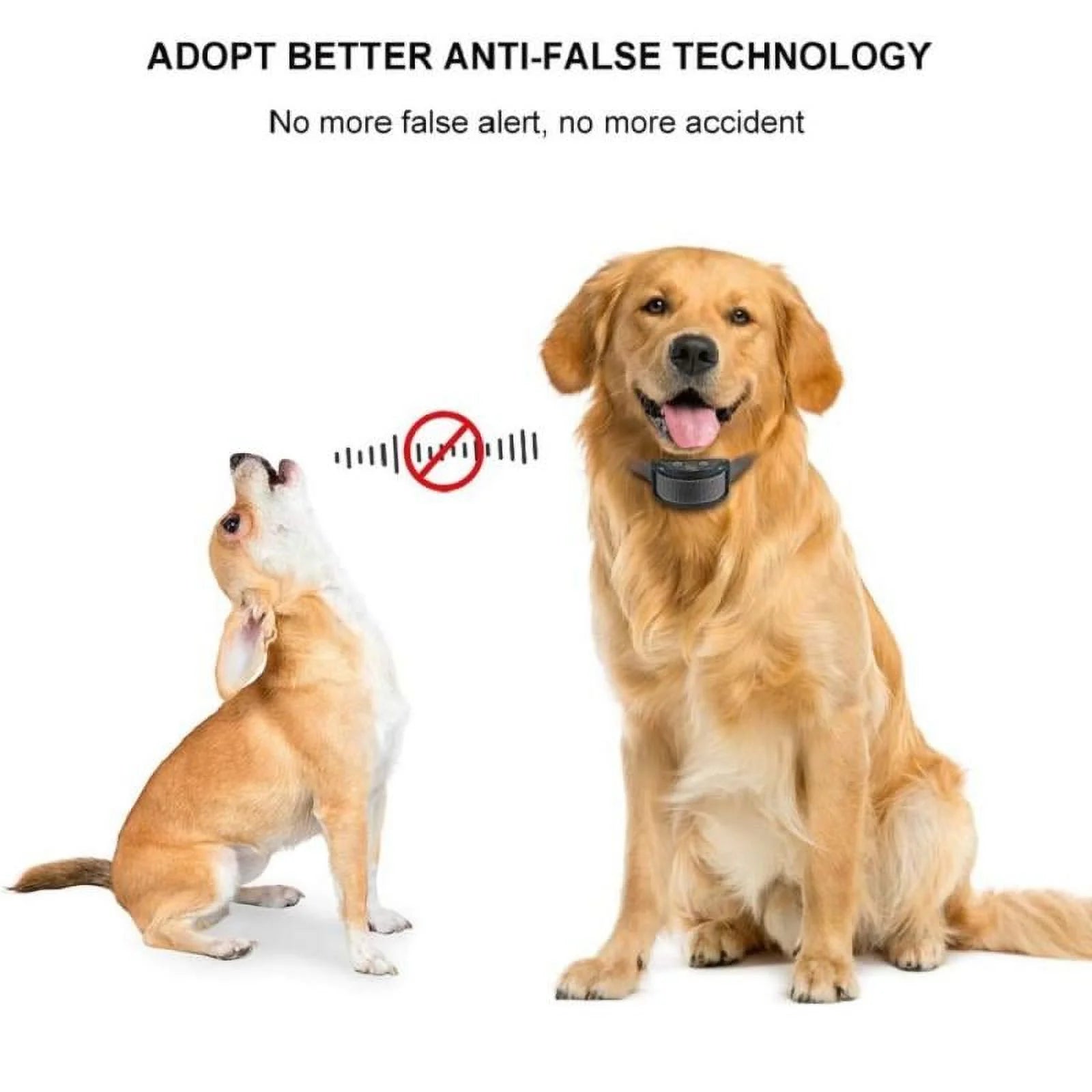 PetJoy Automatic Bark Collar for 3 Dogs,Bark Shock Collar,Anti Barking Collar with Beep&Shock,Bark Collar Adjustable Sensitivity for All Breeds of Dogs