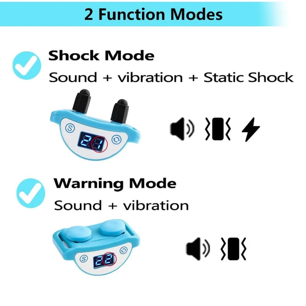 Petjoy Cat Shock Collar, Beep, Vibration and Shock 3 Modes to Auto Stop Meowing, Lightest Safe Shock Collar for Small Cats 5-15lbs & Medium Large Cats, Waterproof & Rechargeable