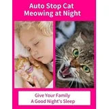 PetJoy Cat Shock Collar with Remote,Cat Training Collar for Cat,Cat Meow Collar with 2 Modes Remote Training and Auto Anti-Meow,Safe and Helpful,Pink