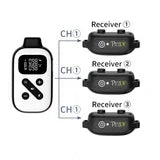 Petjoy Dog Shock Collar with Remote,3600Ft Range Dog Training Collar For 3 Dogs,Automatic Bark Collar with Beep,Vibration&Shock,IPX7 Waterproof Electric Dog Collar for 3 Dogs