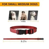 Petjoy Dog Shock Collar for 2 Dogs,Dog Training Collar with Remote,Rechargeable&Waterproof Vibration Dog Collar with Remote,1600Ft Range Dog Bark Collar for Small Medium Large Dog,Blue&Red Nylon