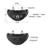 Petjoy Automatic Bark Collar for 3 Dogs,Dog Shock Collar,Anti Barking Collar with Beep&Shock,Bark Collar Adjustable Sensitivity for All Breeds of Dogs