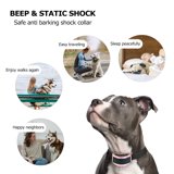 Petjoy Dog Bark Collar,Shock Anti Bark Collar with Beep & Shock,5 Levels,for Dogs 5-120lbs,Waterproof,Pink