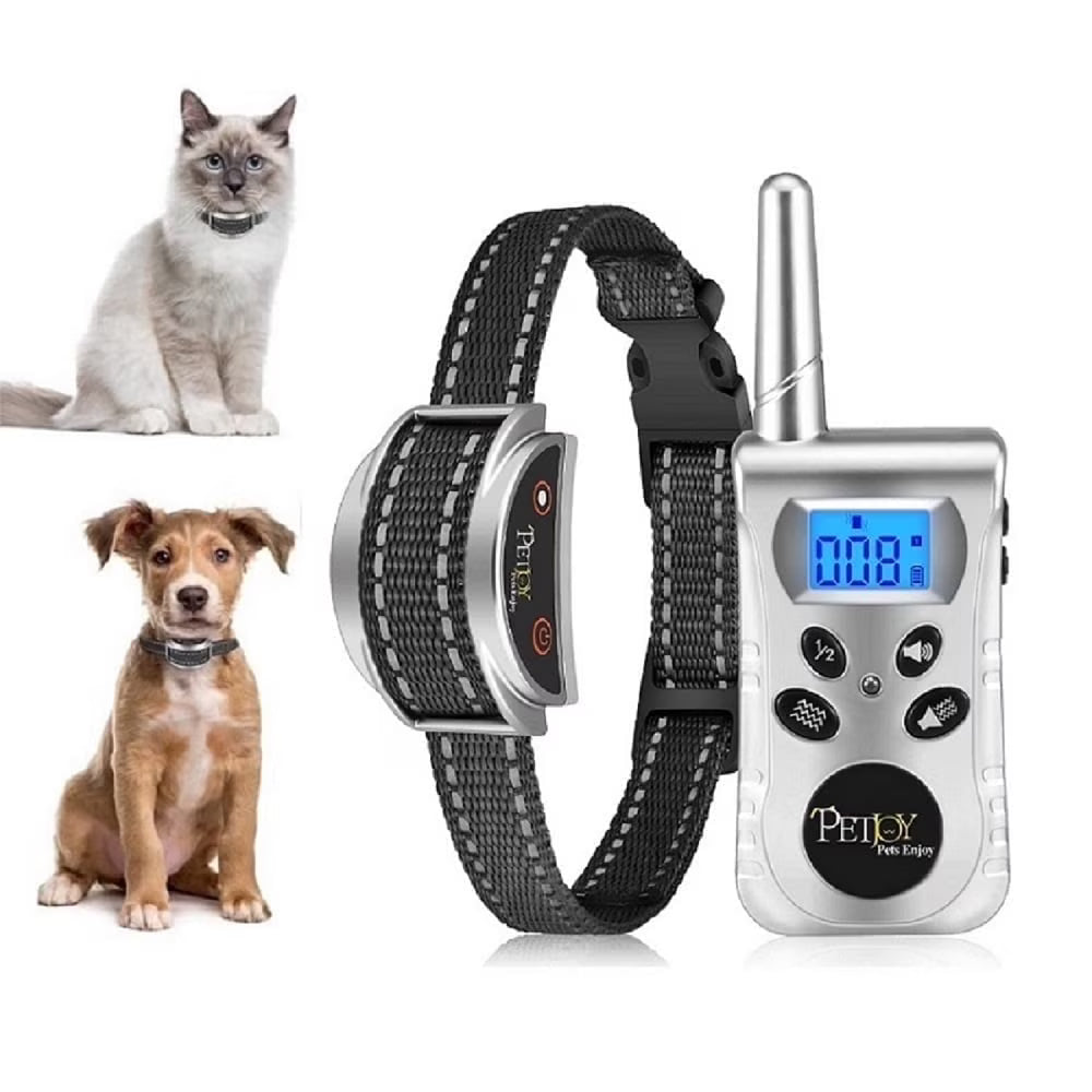 PetJoy Cat Training Collar and Small Dog Training Collar, Cat Meow Collar and Bark Collar no Shock, 900 ft Remote Range, Effective, Intelligent, Waterproof, and Rechargeable