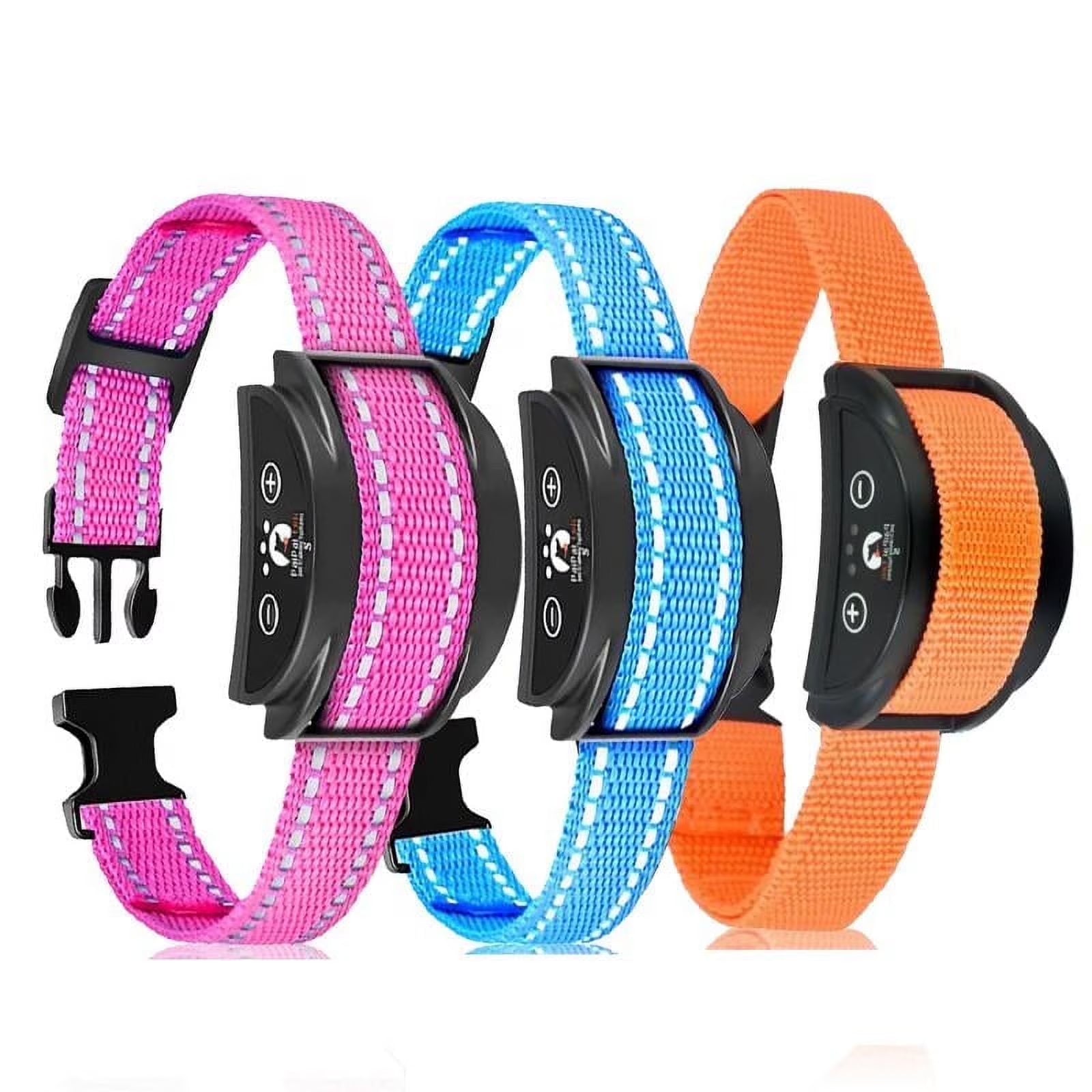 Petjoy Automatic Bark Collar for 3 Dogs,Dog Shock Collar,Anti Barking Collar with Beep&Shock,Bark Collar Adjustable Sensitivity for All Breeds of Dogs