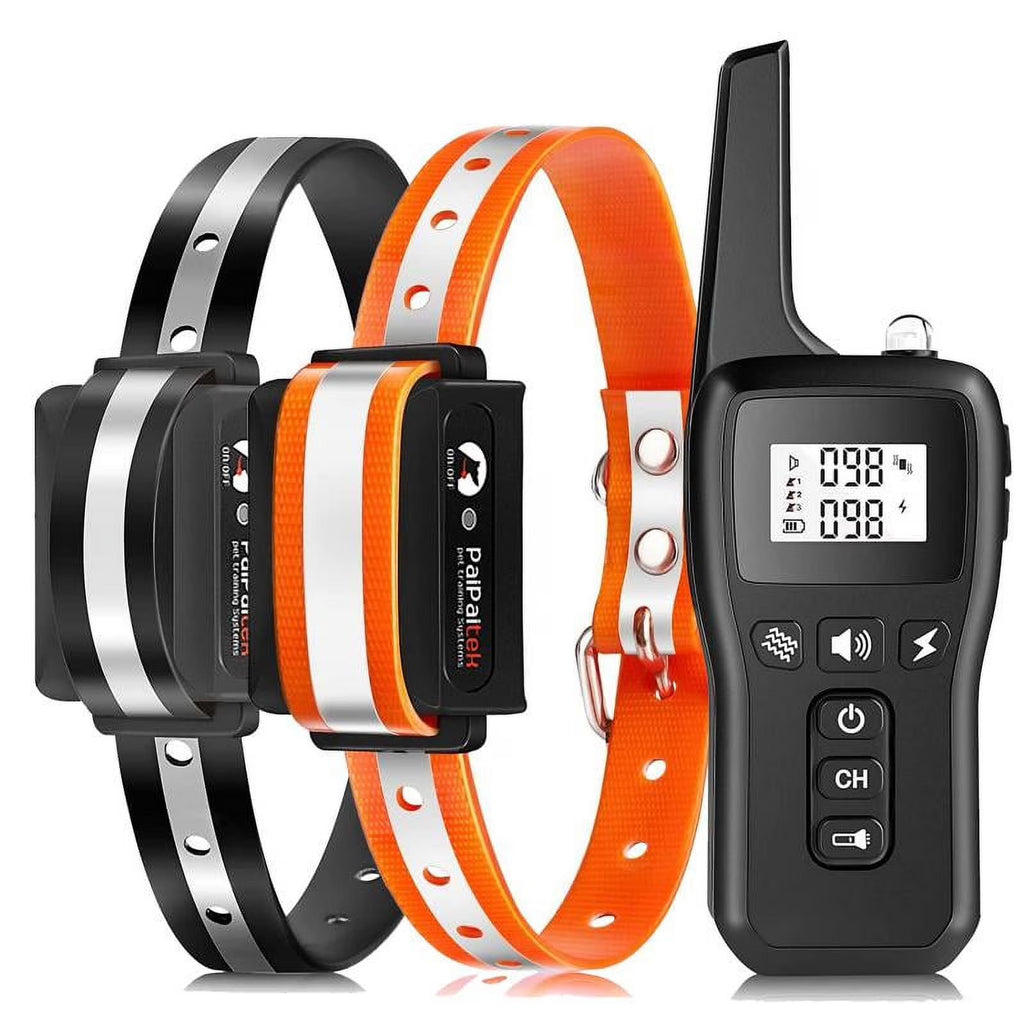Petjoy 2-IN-1 Remote Dog Training Collar,Electronic Dog Collar,Shock Collar for Large Medium Small Dog，3 Safe Modes with Beep,Vibration&Shock,IPX7,3300FT.
