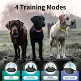 Petjoy Dog Shock Collar with Remote,3600Ft Range Dog Training Collar For 3 Dogs,Automatic Bark Collar with Beep,Vibration&Shock,IPX7 Waterproof Electric Dog Collar for 3 Dogs