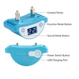 Petjoy Cat Shock Collar, Beep, Vibration and Shock 3 Modes to Auto Stop Meowing, Lightest Safe Shock Collar for Small Cats 5-15lbs & Medium Large Cats, Waterproof & Rechargeable