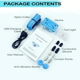 Petjoy Cat Shock Collar, Beep, Vibration and Shock 3 Modes to Auto Stop Meowing, Lightest Safe Shock Collar for Small Cats 5-15lbs & Medium Large Cats, Waterproof & Rechargeable