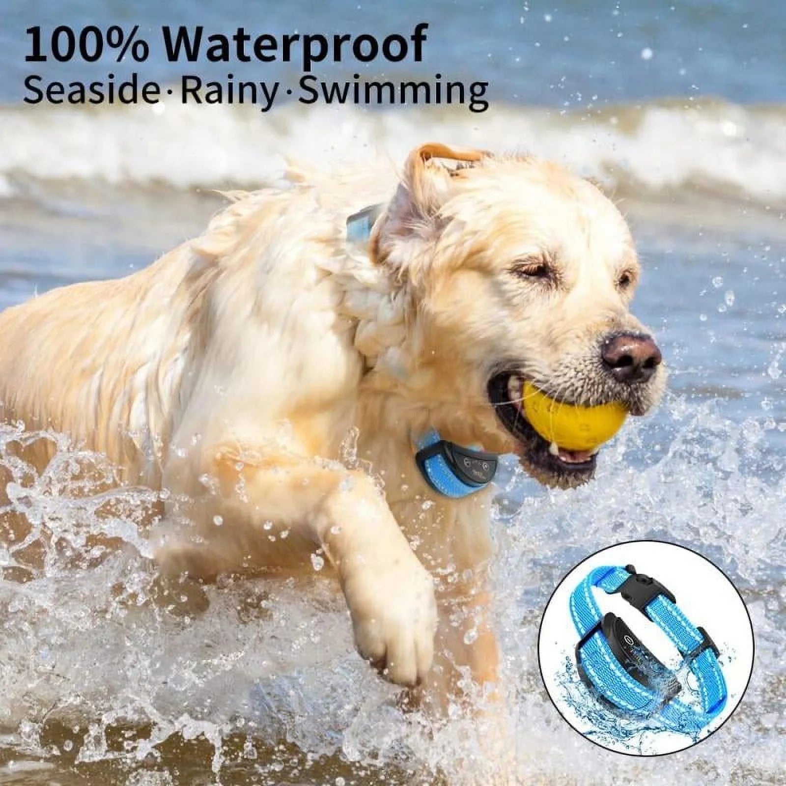 PetJoy Automatic Bark Collar for 3 Dogs,Bark Shock Collar,Anti Barking Collar with Beep&Shock,Bark Collar Adjustable Sensitivity for All Breeds of Dogs