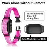 Petjoy Dog Training Collar for 3 Dogs,Dog Shock Collar with Remote,3600Ft Range Training and Auto Anti Bark Collar,3 Modes-Beep,Vibration& Shock,IPX7 Waterproof