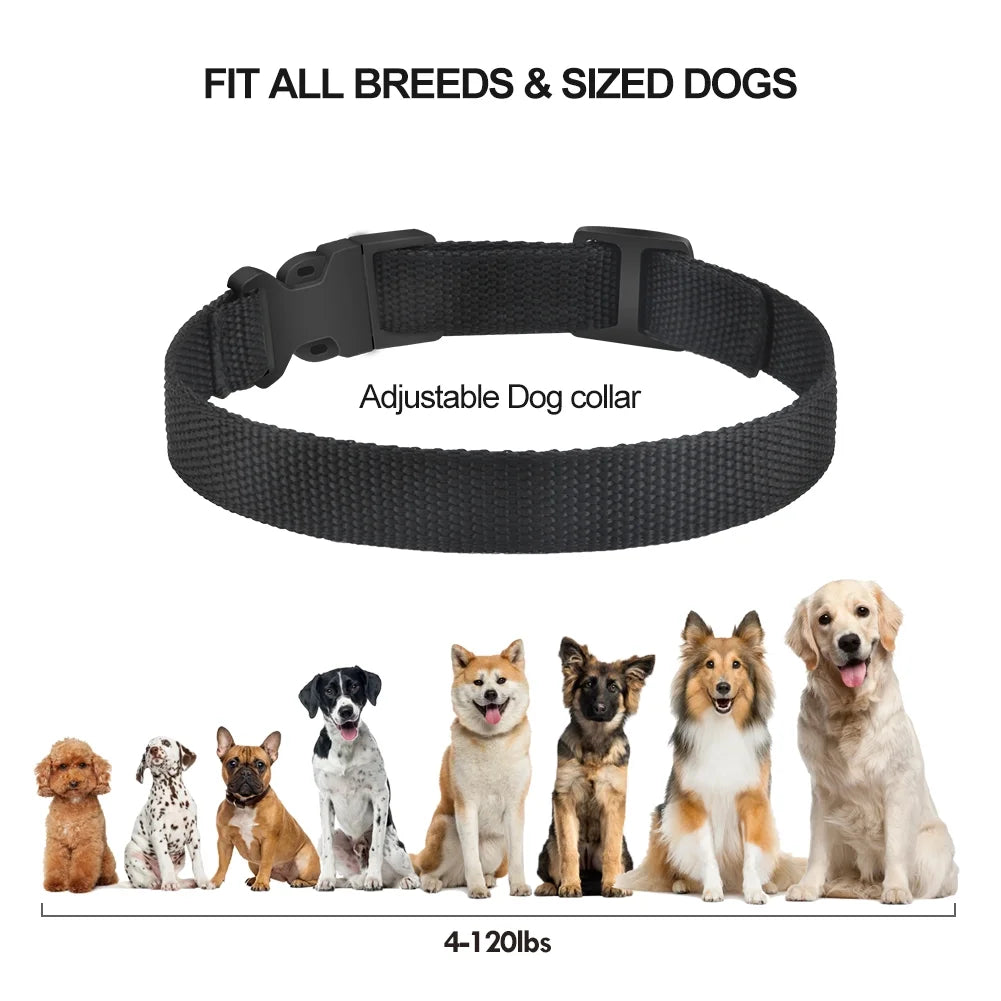 Petjoy Dog Bark Collar,Shock Anti Bark Collar with Beep & Shock,5 Levels,for Dogs 5-120lbs,Waterproof,Pink